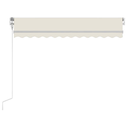 Markis automatiskt infällbar 300x250 cm gräddvit
