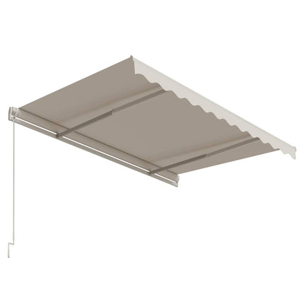 Markis automatiskt infällbar 300x250 cm gräddvit