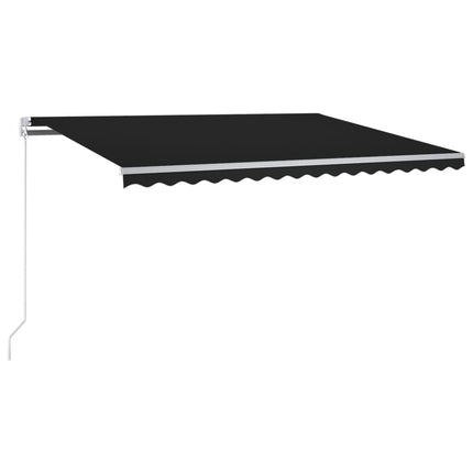 Automatisk markis med vindsensor & LED 300x250 cm antracit