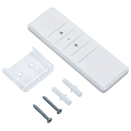 Automatisk markis med vindsensor & LED 450x300 cm gul/vit