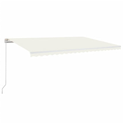 Markis manuellt infällbar 500x300 cm gräddvit