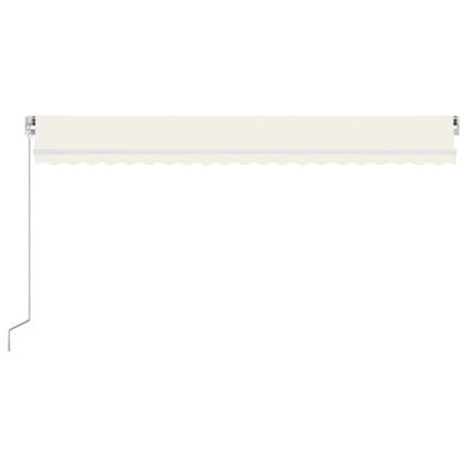 Markis manuellt infällbar 500x300 cm gräddvit