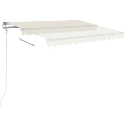 Markis manuellt infällbar 400x350 cm gräddvit