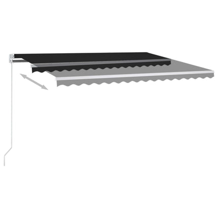 Markis manuellt infällbar 400x350 cm antracit