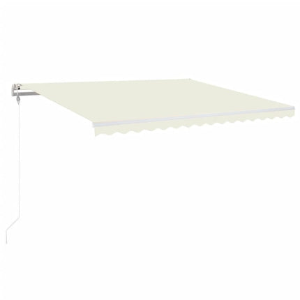 Automatisk markis 400x350 cm gräddvit
