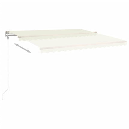 Automatisk markis 400x350 cm gräddvit