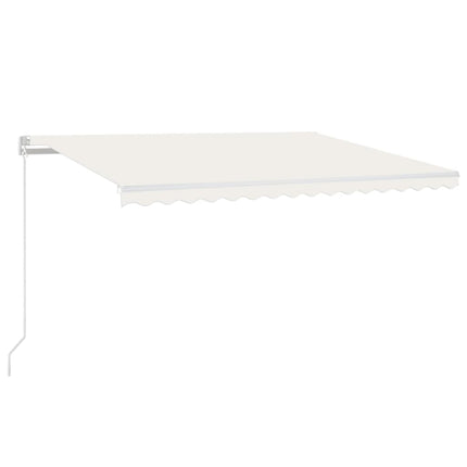 Markis manuellt infällbar 450x350 cm gräddvit