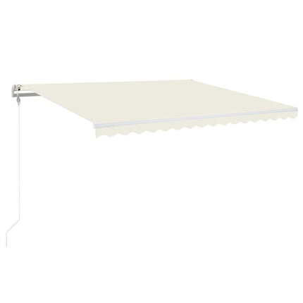 Markis automatiskt infällbar 450x350 cm gräddvit