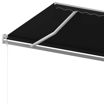 Markis manuellt infällbar 500x350 cm antracit