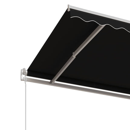 Markis automatiskt infällbar 500x350 cm antracit
