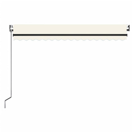 Markis automatiskt infällbar 450x350 cm gräddvit