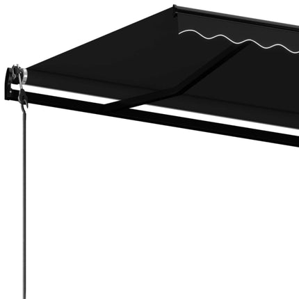 Markis automatiskt infällbar 450x350 cm antracit