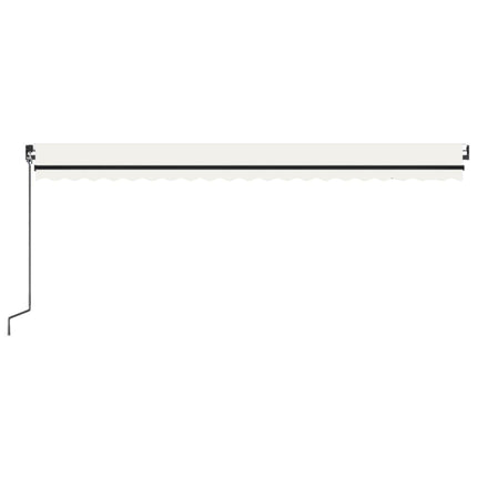 Markis manuellt infällbar 500x350 cm gräddvit