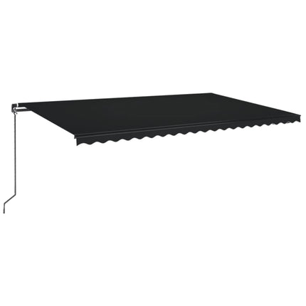 Markis manuellt infällbar 500x350 cm antracit
