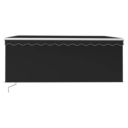 Manuell markis med rullgardin 3x2,5m cm antracit