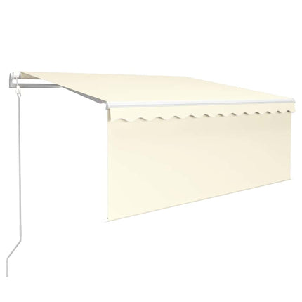 Automatiserad markis med rullgardin 3x2,5m cm gräddvit