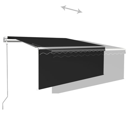 Automatiserad markis med rullgardin 3x2,5m cm antracit
