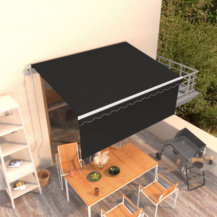 Automatiserad markis med rullgardin 3x2,5m cm antracit