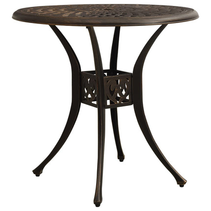Caféset 3 delar gjuten aluminium brons