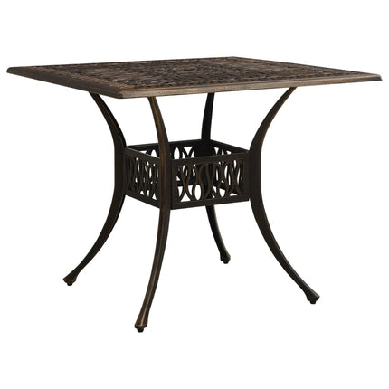 Caféset 3 delar gjuten aluminium brons