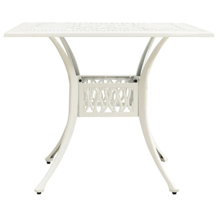 Caféset 3 delar gjuten aluminium vit