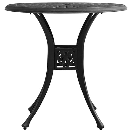 Caféset 5 delar gjuten aluminium svart