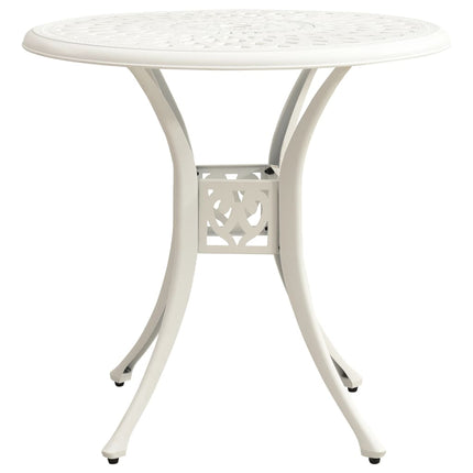 Caféset 5 delar gjuten aluminium vit