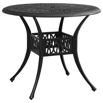 Caféset 5 delar gjuten aluminium svart