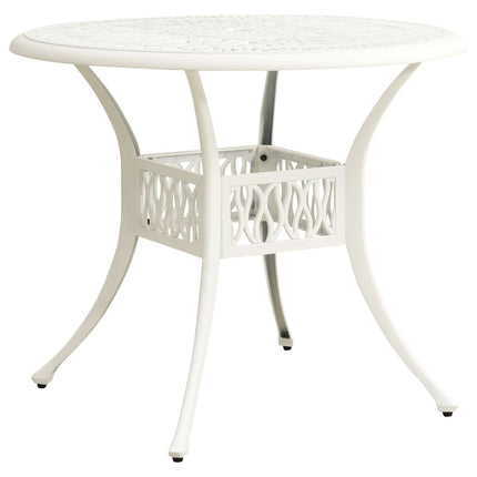 Caféset 5 delar gjuten aluminium vit