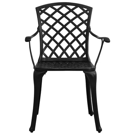 Caféset 5 delar gjuten aluminium svart