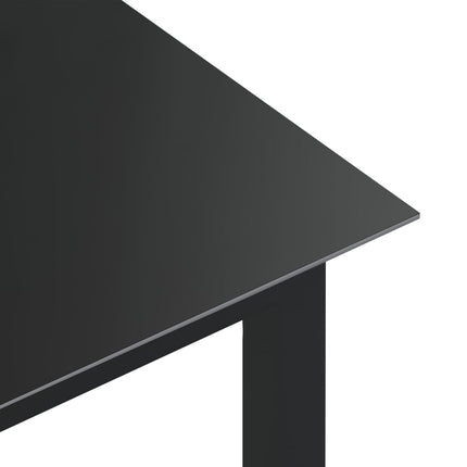 Matgrupp för trädgården 5 delar aluminium antracit