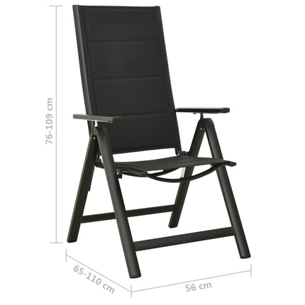 Caféset 5 delar svart och antracit