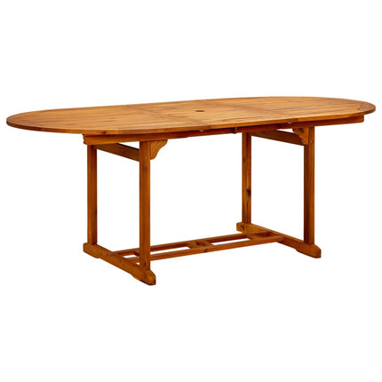 Matgrupp för trädgården 7 delar konstrotting beige