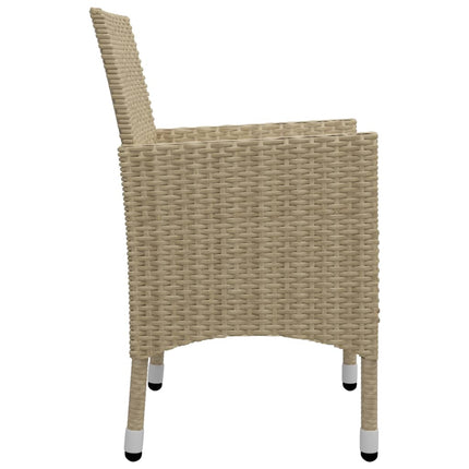 Matgrupp för trädgården 5 delar beige