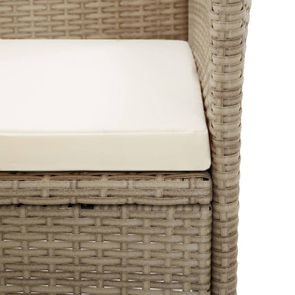 Matgrupp för trädgården 5 delar beige