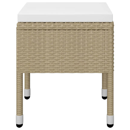 Matgrupp för trädgården 5 delar beige