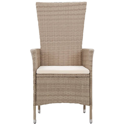 Matgrupp för trädgården 5 delar beige