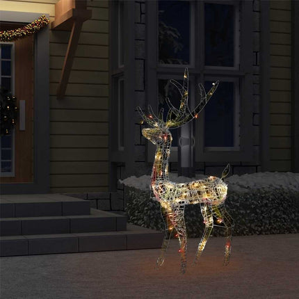 Juldekoration ren akryl 140 LED 128 cm flerfärgad