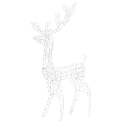 Juldekoration ren akryl 140 LED 128 cm flerfärgad