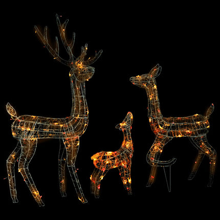 Juldekoration renfamilj akryl 300 LED flerfärgad