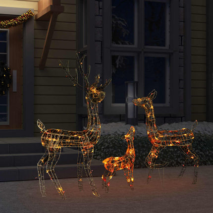 Juldekoration renfamilj akryl 300 LED flerfärgad