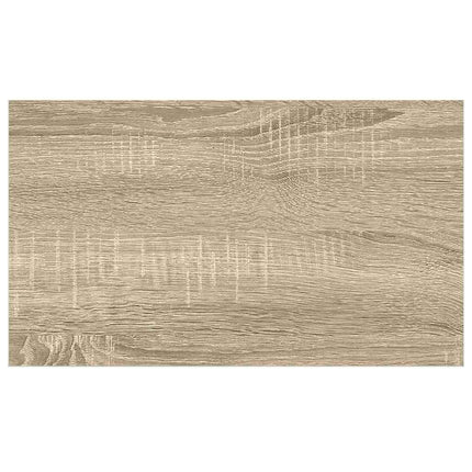 Svävande vägghyllor 2 st ek och vit 50x23x3,8 cm MDF