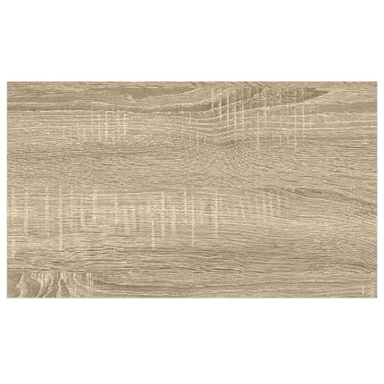 Svävande vägghyllor 4 st ek och vit 50x23x3,8 cm MDF