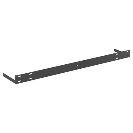 Svävande vägghylla ek och vit 80x23,5x3,8 cm MDF