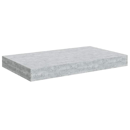 Svävande vägghylla betonggrå 40x23x3,8 cm MDF