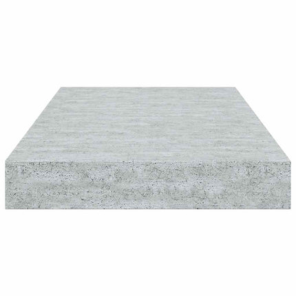 Svävande vägghylla betonggrå 40x23x3,8 cm MDF