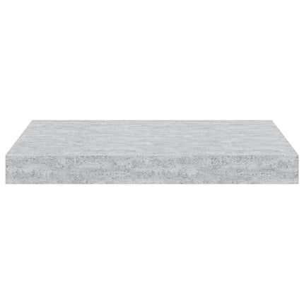 Svävande vägghyllor 4 st betonggrå 40x23x3,8 cm MDF