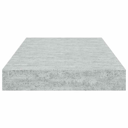 Svävande vägghyllor 4 st betonggrå 40x23x3,8 cm MDF