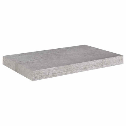 Svävande vägghylla betonggrå 50x23,5x3,8 cm MDF