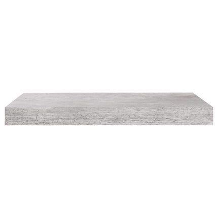 Svävande vägghylla betonggrå 50x23,5x3,8 cm MDF